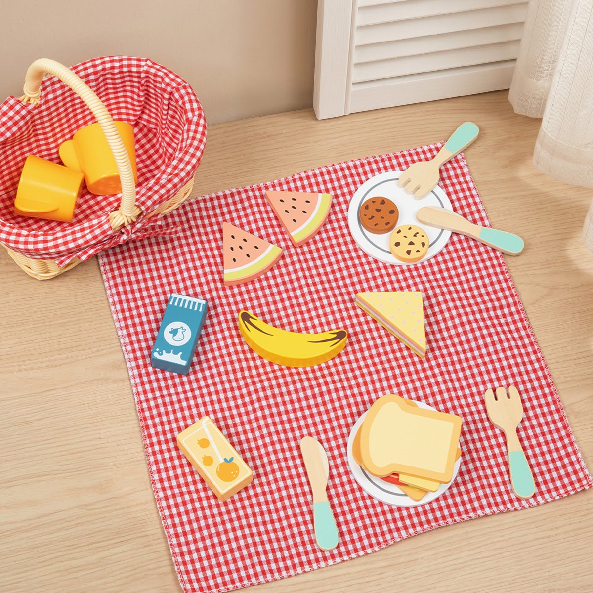 TOOKY TOY Picnic Basket - Marah Kids