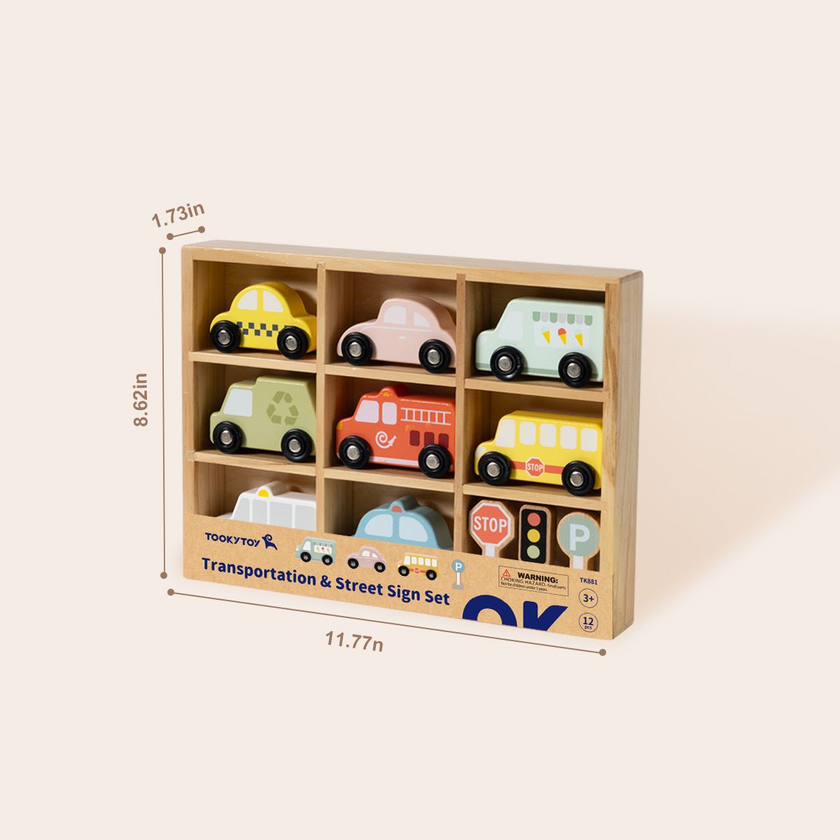 TOOKY TOY Transportation & Street Sign Set - Marah Kids