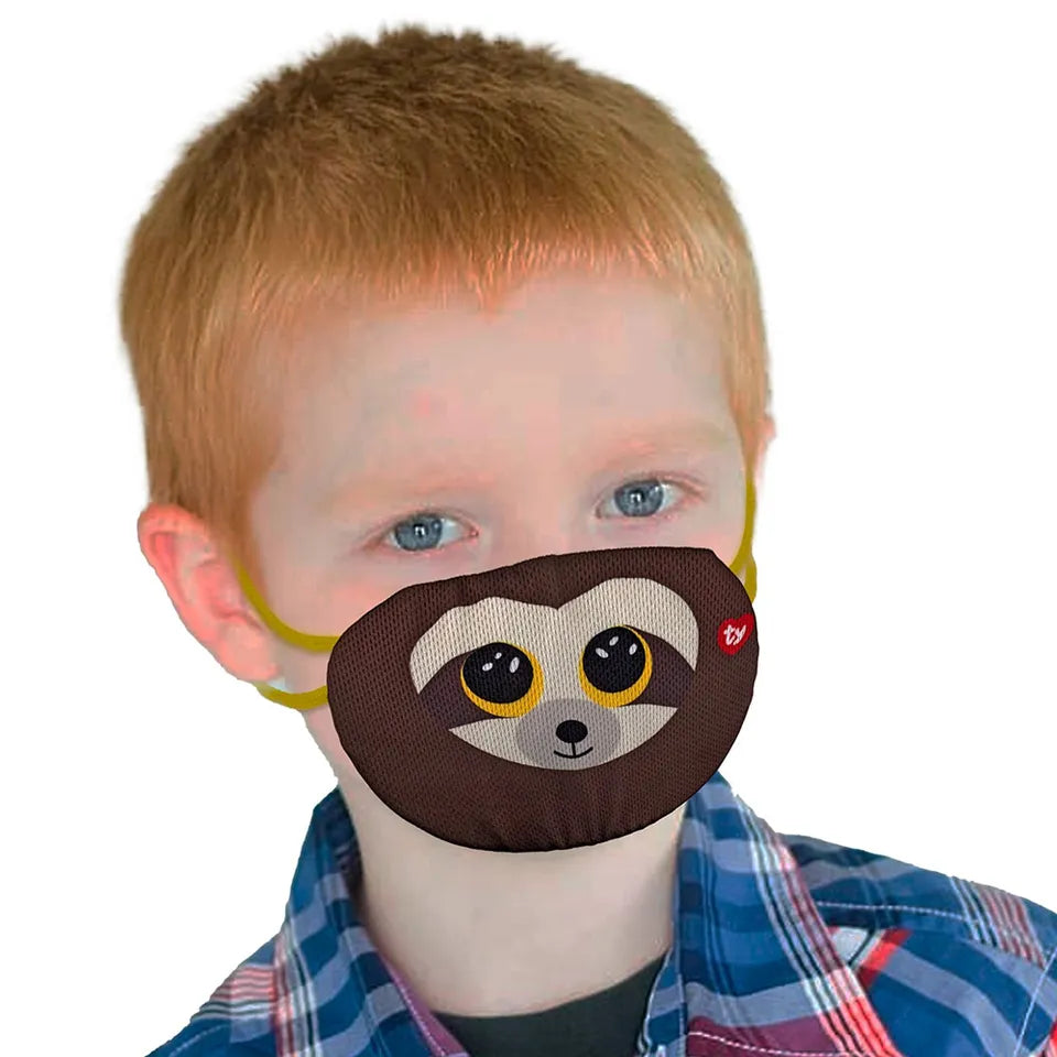 Ty Mask Sloth Dangler Brown Woc