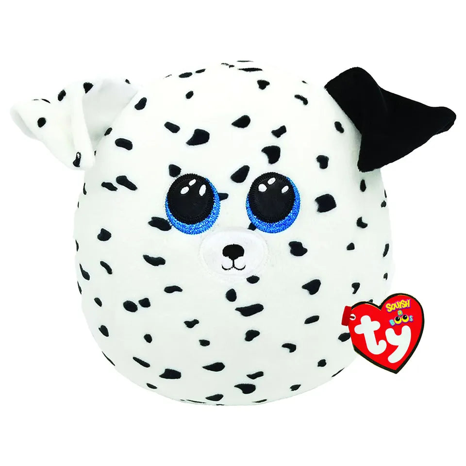 Squish-A-Boos Dog Fetch White 10In