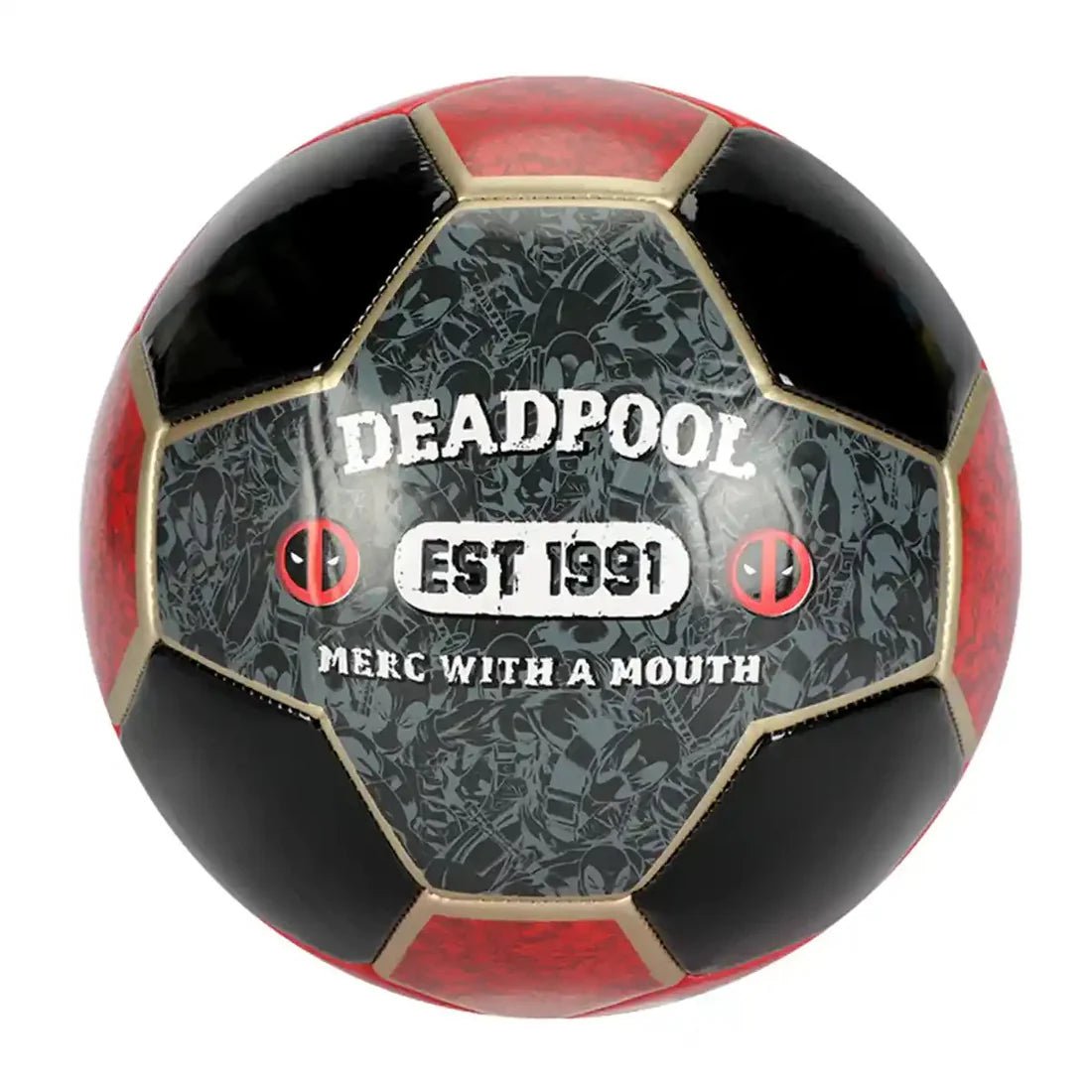 Deadpool Metalic Football Sz5 - Marah Kids
