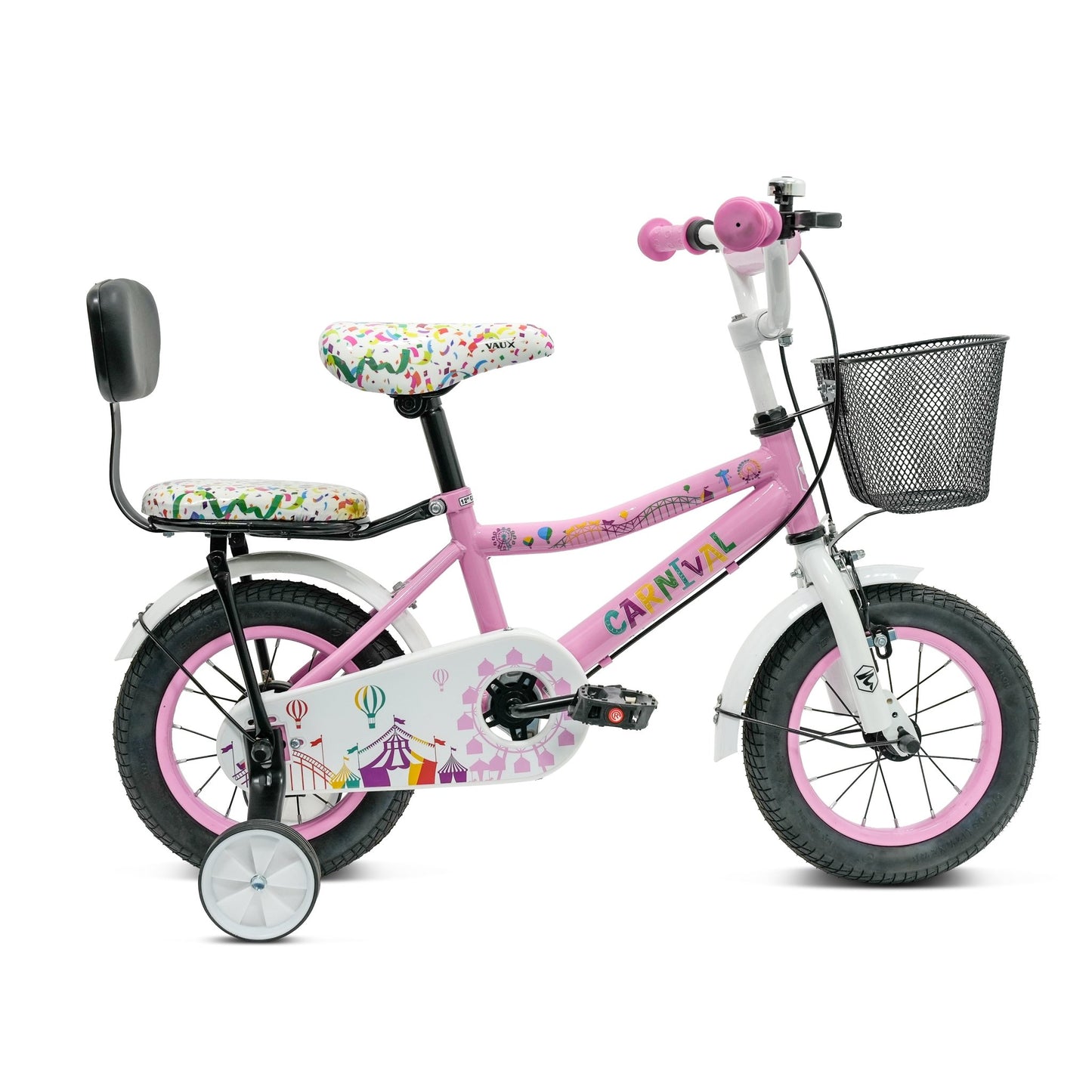 VAUX Carnival Kids Bike 12 Inch - Light Pink - Marah Kids