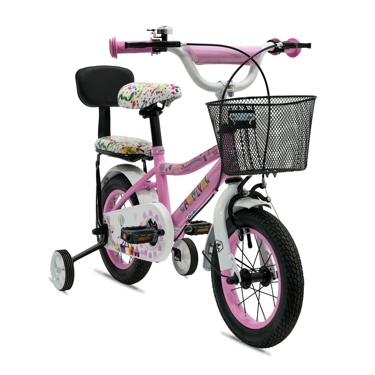 VAUX Carnival Kids Bike 12 Inch - Light Pink - Marah Kids