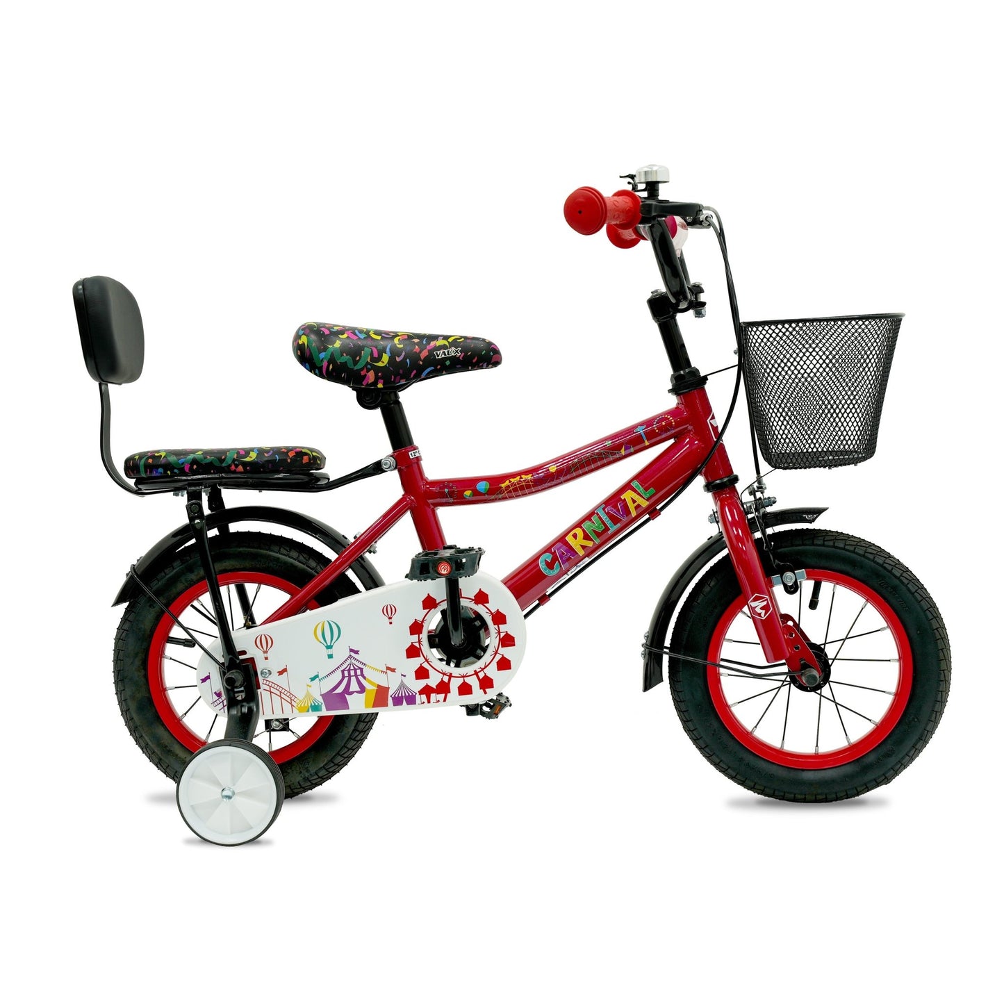 VAUX Carnival Kids Bike 12 Inch - Red - Marah Kids