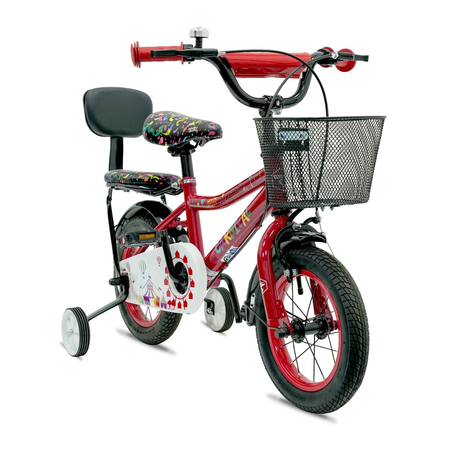 VAUX Carnival Kids Bike 12 Inch - Red - Marah Kids