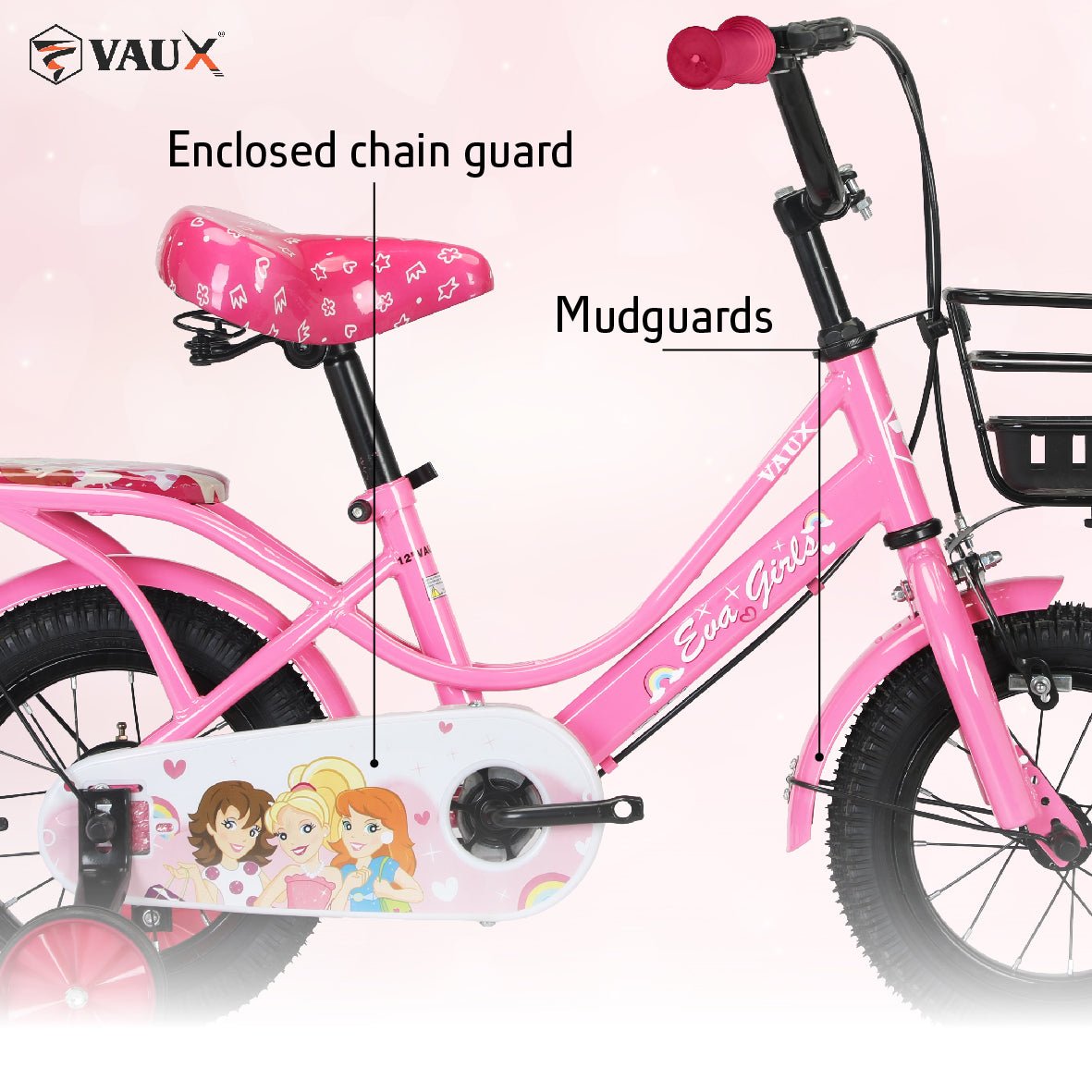 VAUX Eva 12" Girls Bike - Light Pink - Marah Kids