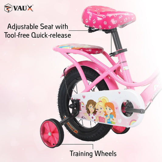VAUX Eva 12" Girls Bike - Silver - Marah Kids