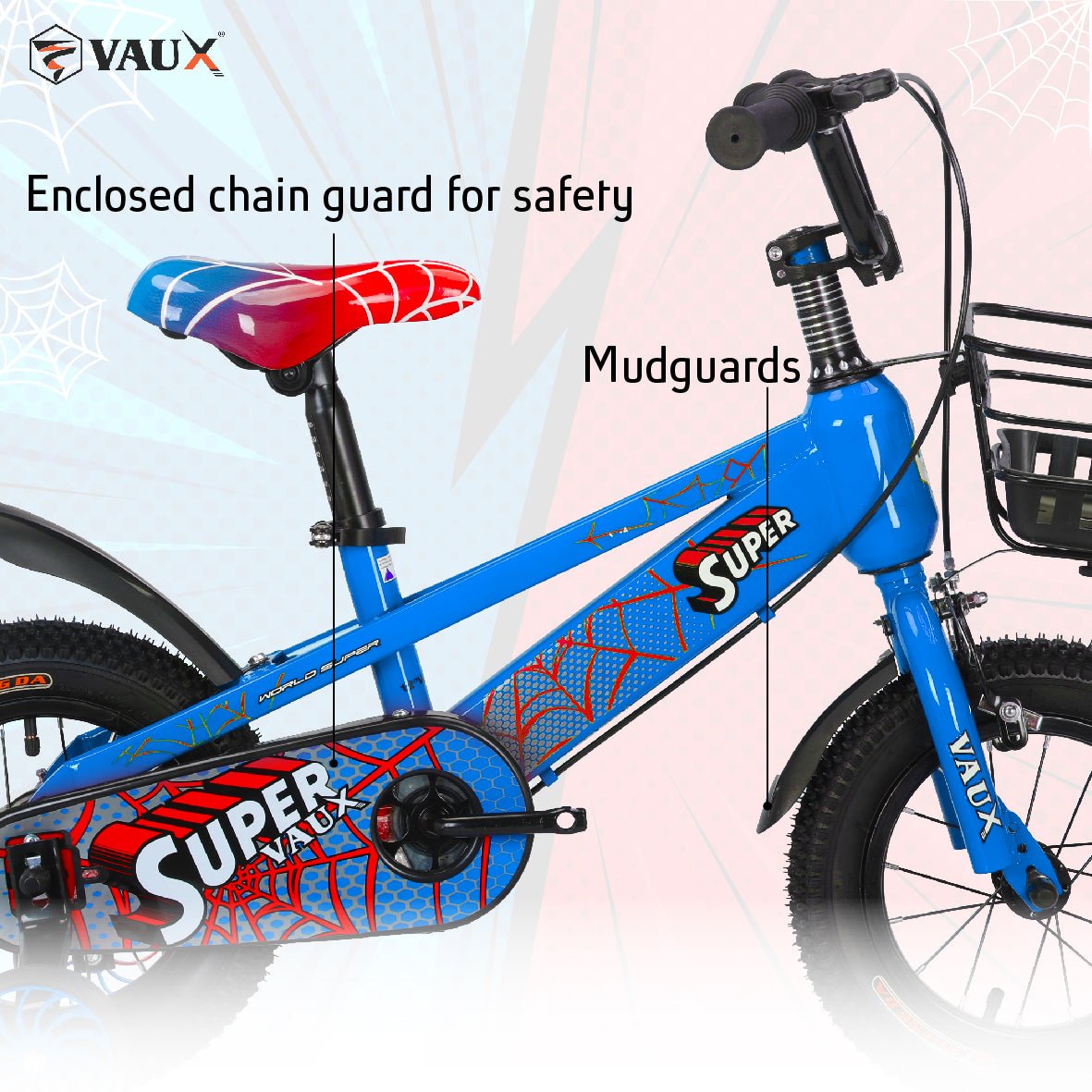 VAUX Super Vaux 12" Kids Bike - Blue - Marah Kids