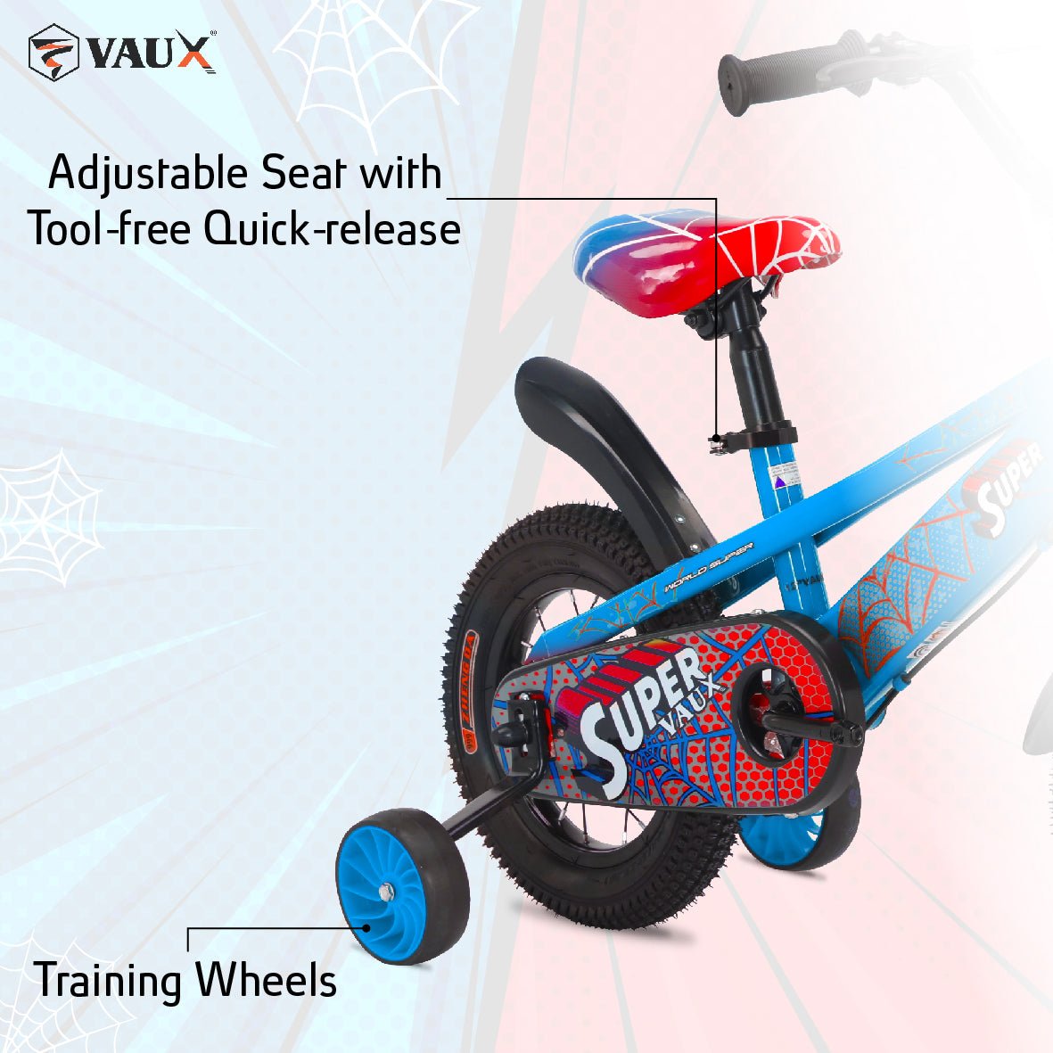 VAUX Super Vaux 12" Kids Bike - Blue - Marah Kids