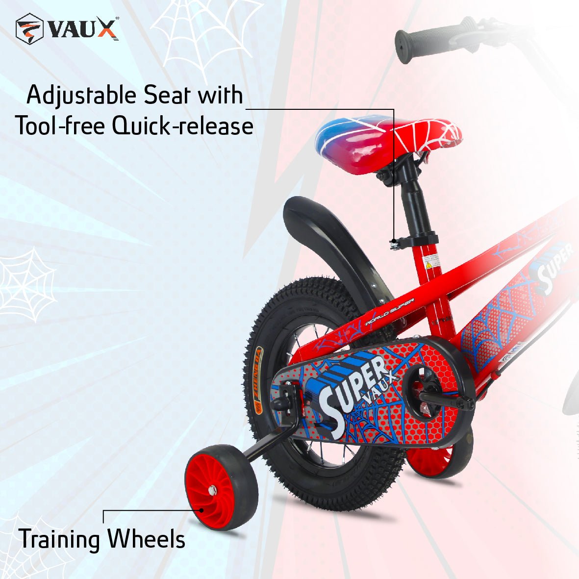 VAUX Super Vaux 14" Kids Bike - Red - Marah Kids