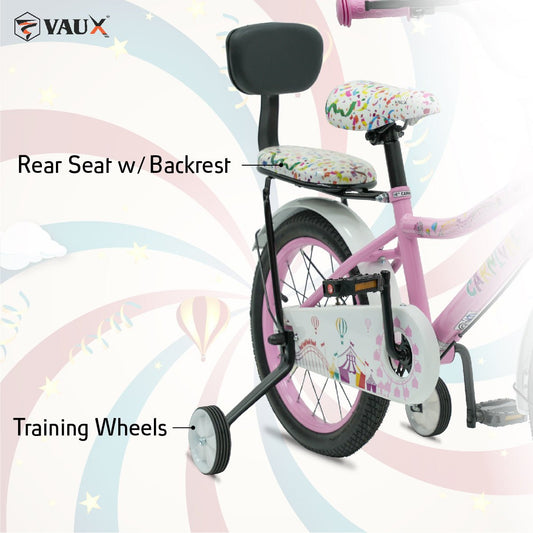 VAUX Carnival Kids Bike 16 Inch - Light Pink - Marah Kids