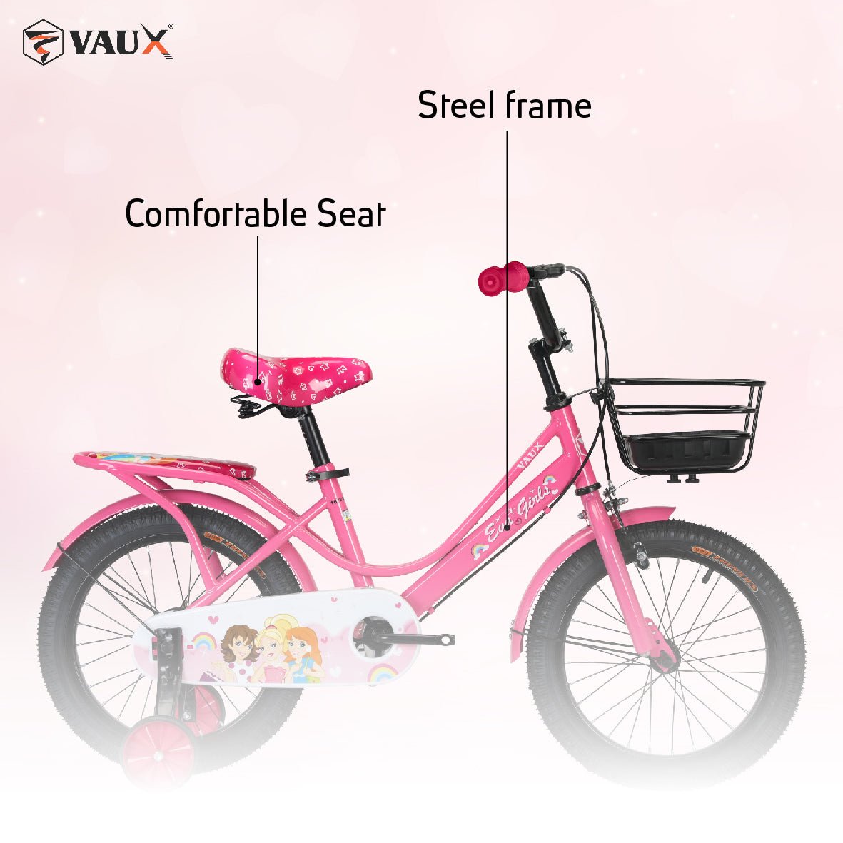 VAUX Eva 16" Girls Bike - Dark Pink - Marah Kids