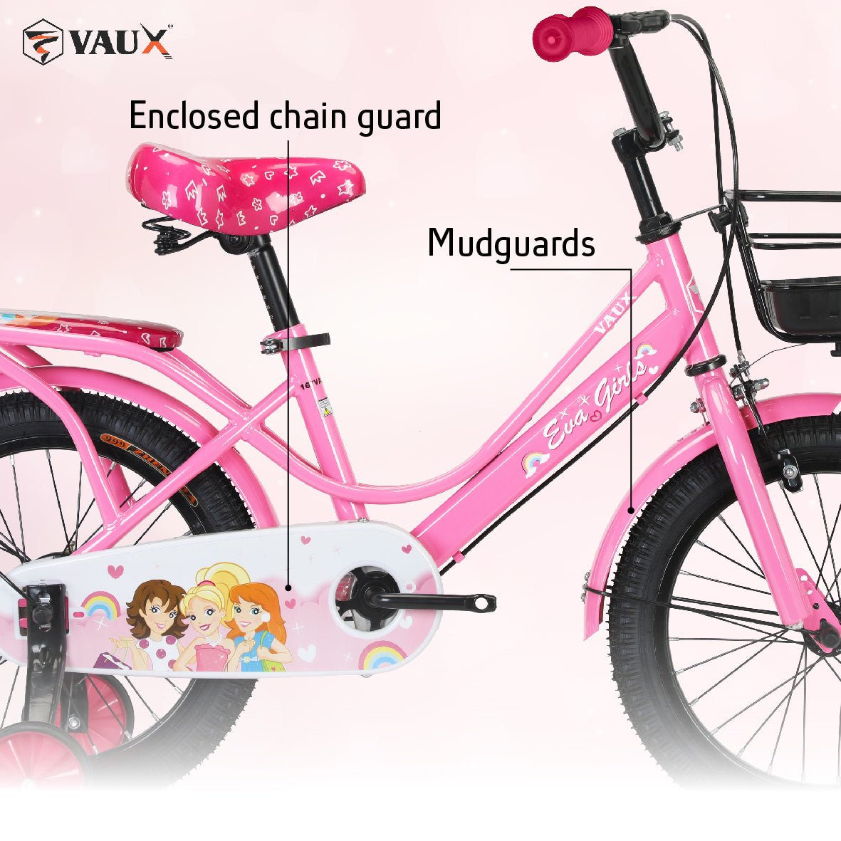 VAUX Eva 16" Girls Bike - Silver - Marah Kids