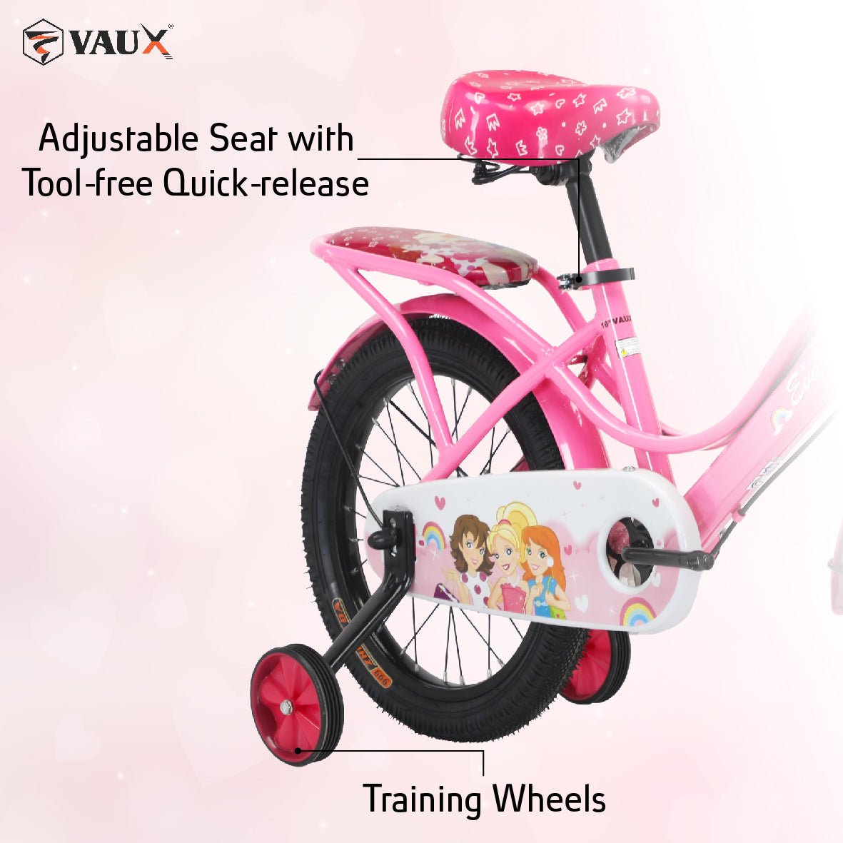 VAUX Eva 16" Girls Bike - Silver - Marah Kids
