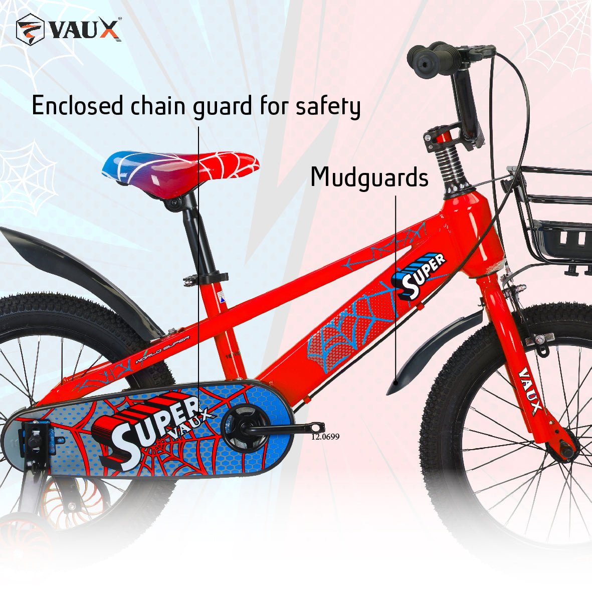 VAUX Super Vaux 16" Kids Bike - Red - Marah Kids