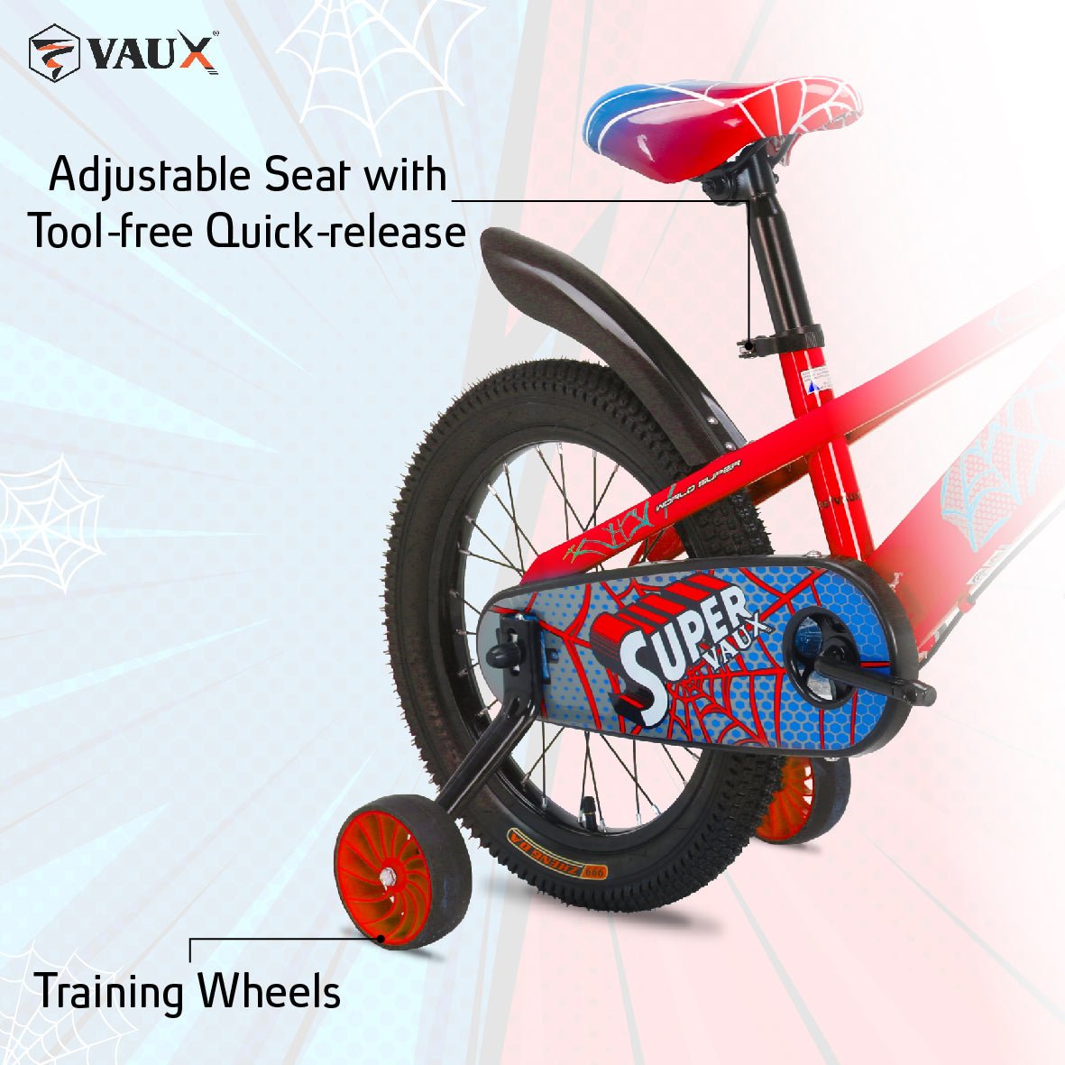 VAUX Super Vaux 16" Kids Bike - Red - Marah Kids