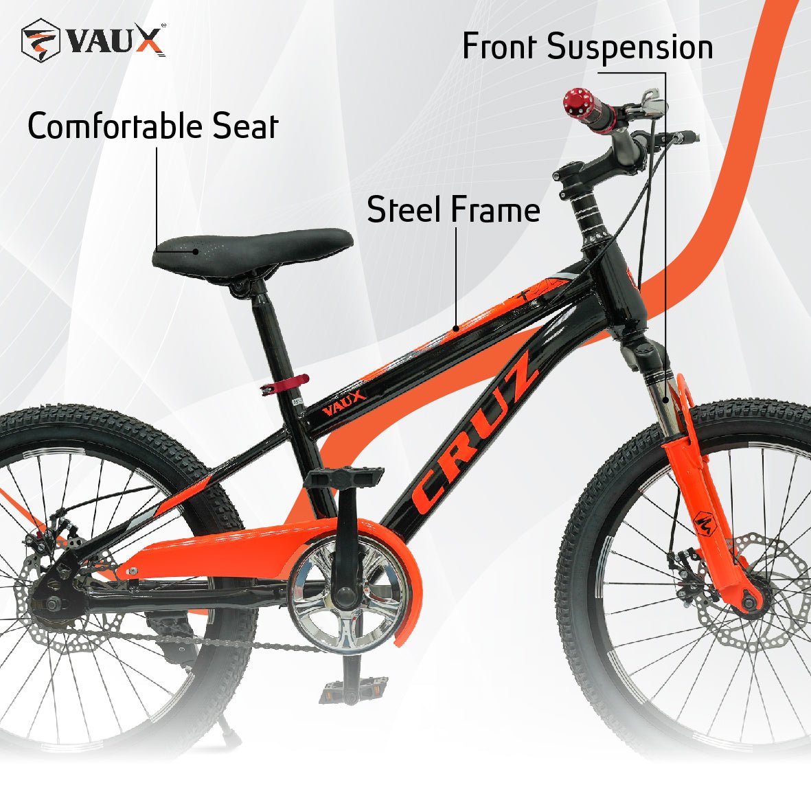 VAUX Cruz Kids Bike 20 Inch - Orange - Marah Kids