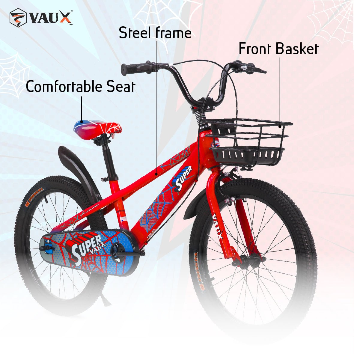 VAUX Super Vaux 20" Kids Bike - Red - Marah Kids