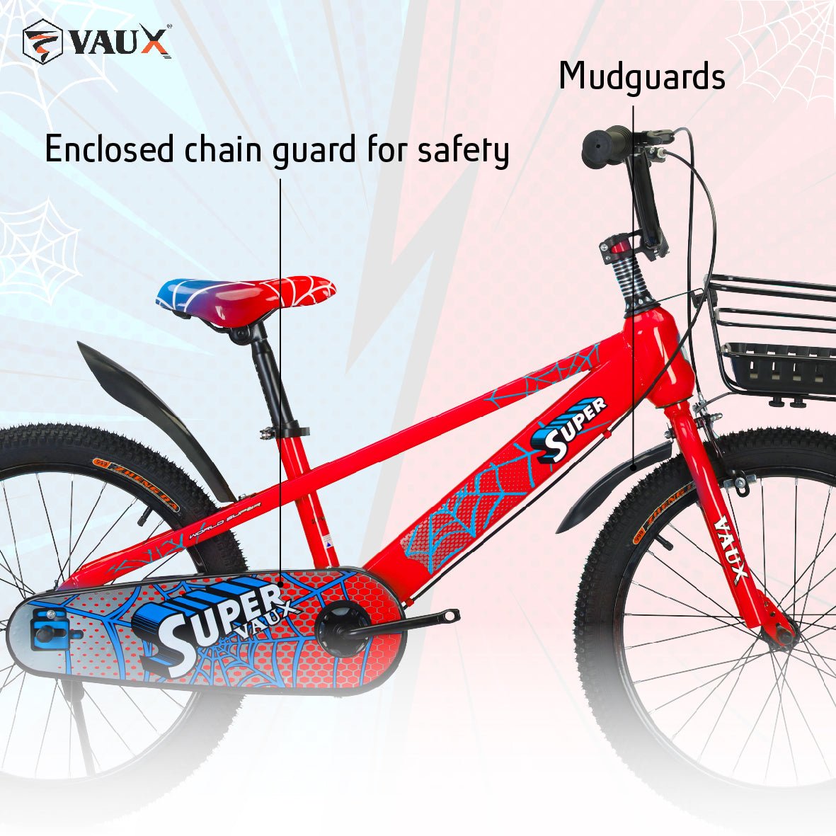 VAUX Super Vaux 20" Kids Bike - Red - Marah Kids