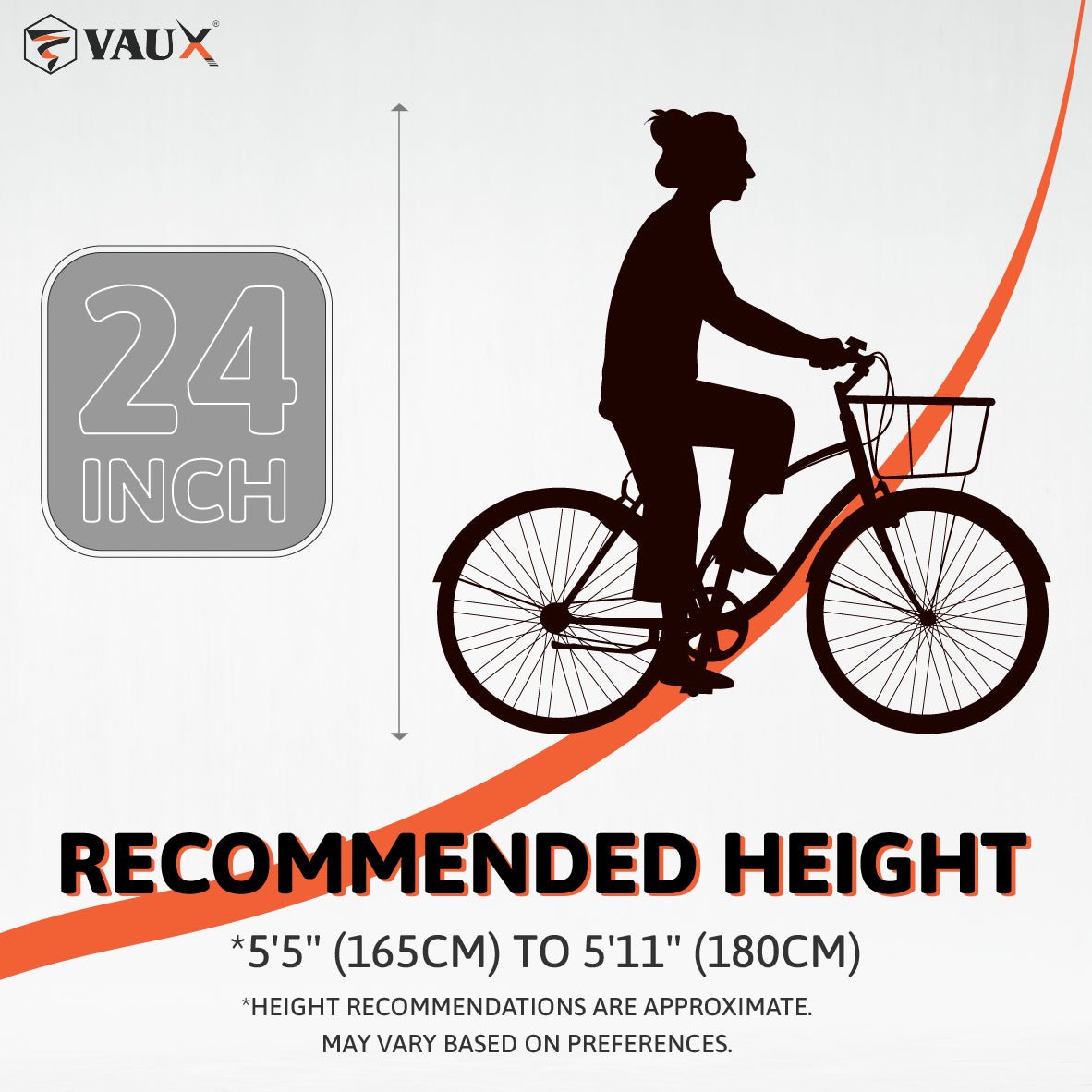 Vaux Comfort 26" City Bike - Black - Marah Kids