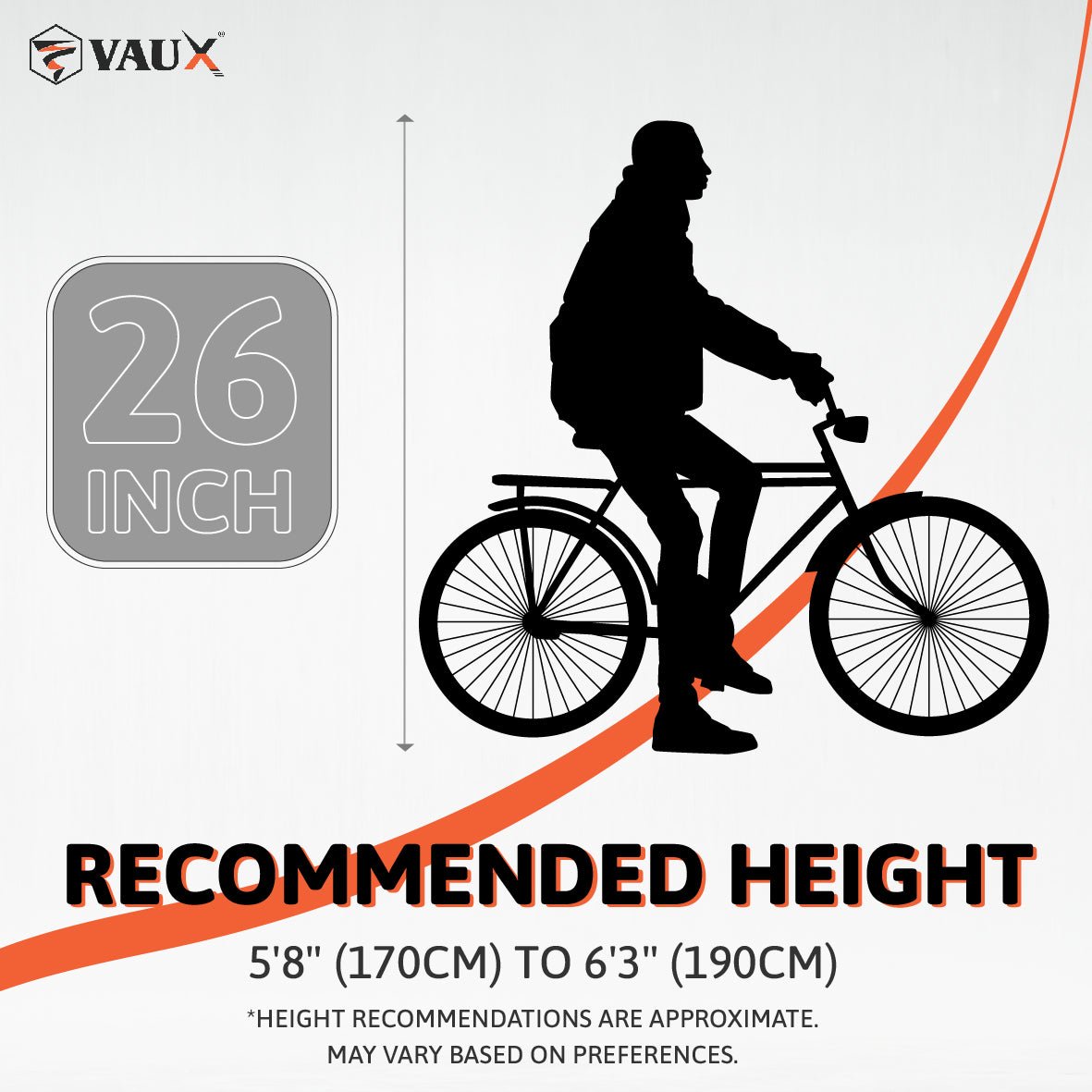 VAUX Classic MTB - Black/Red - 26" - Marah Kids