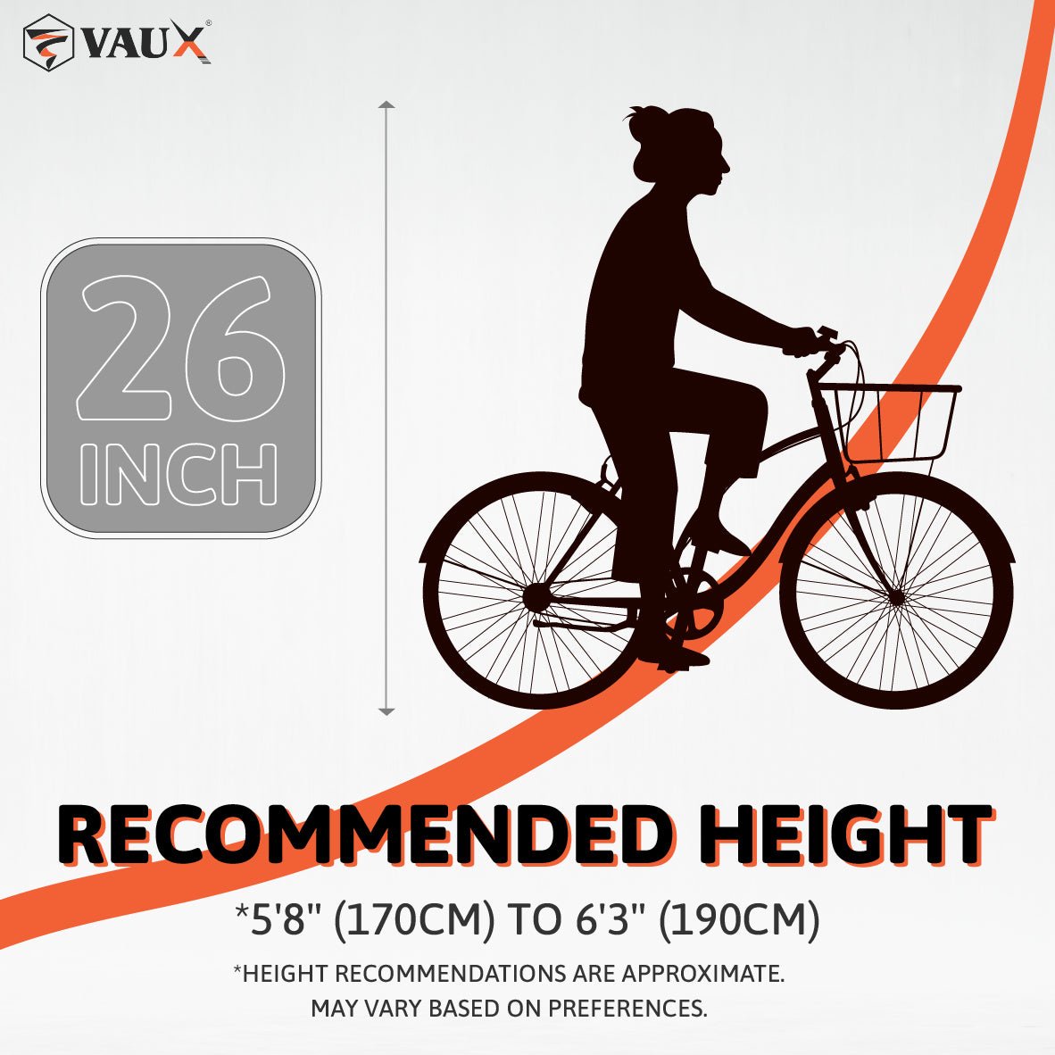 VAUX Comfort 26" City Bike - Blue - Marah Kids