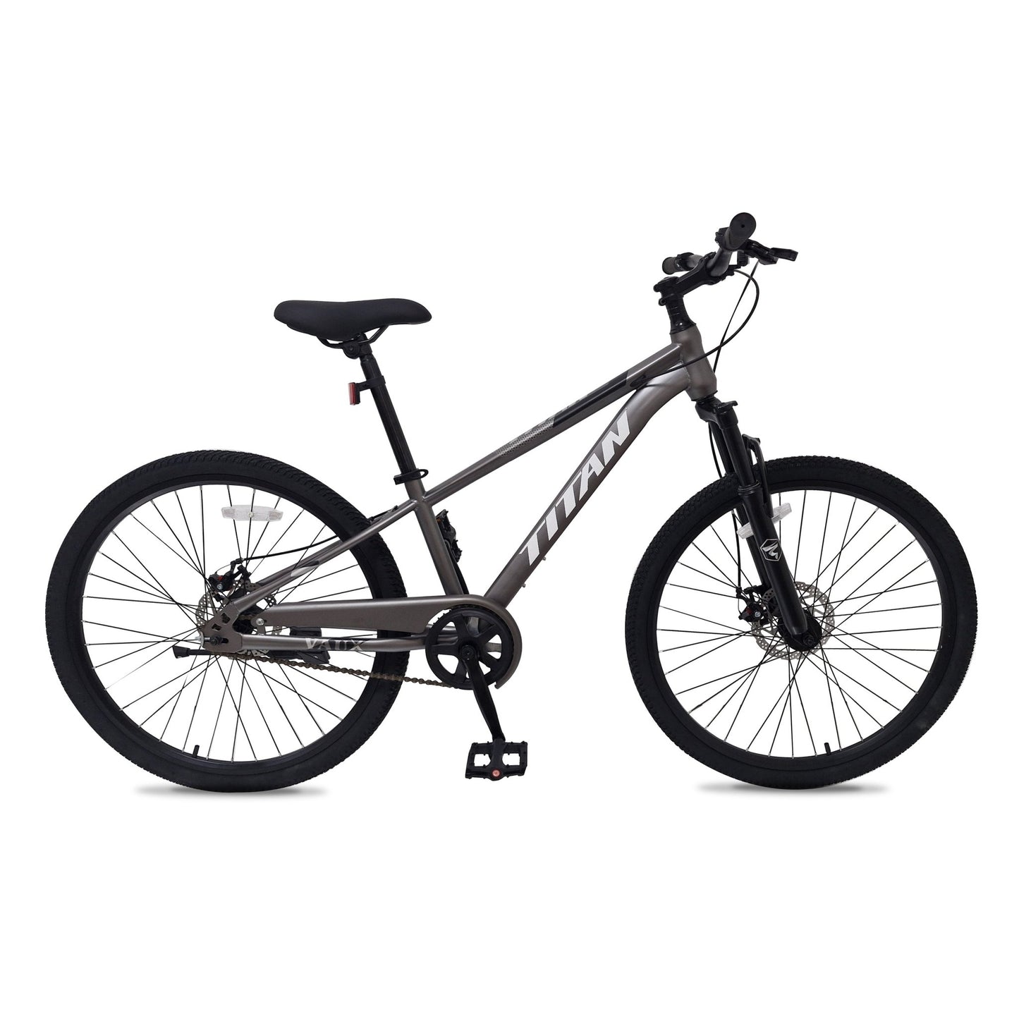 VAUX Titan Single Speed Mountain Bike - Grey - 26" - Marah Kids