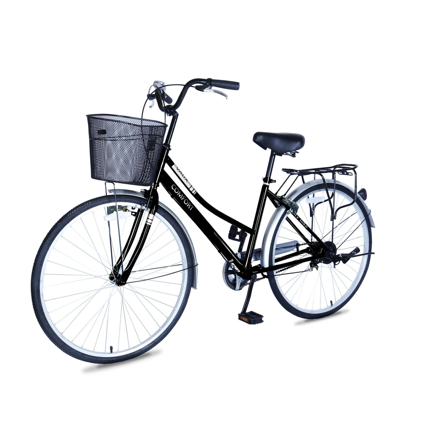 VAUX Comfort City Bike 26" 6 Speed - Black - Marah Kids