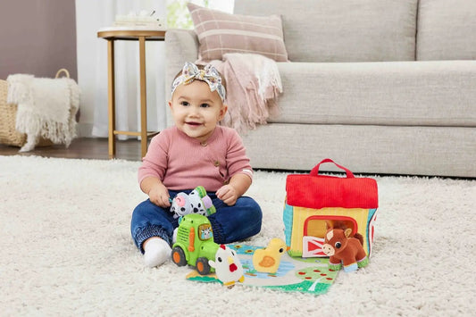 VTech Farmyard Animals Soft Play Set – Interactive Baby Toy with Plush Farm Animals - Marah Kids