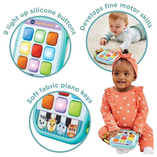 VTech Baby Squishy Lights Learning Tablet, Sensory Toy with Lights, Colours & Sounds, for Boys & Girls 6, 12, 24 + months, English Version - Marah Kids