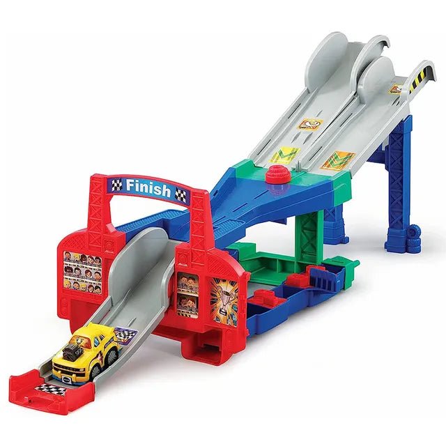 VTech Toot Drivers 4 - in - 1 Raceway, Toy Car racing Track for Boys and Girls, Car Tracks for Kids with Lights and Sounds, Musical Toy Race Track for Children Aged 1 to 5 Years, English Version - Marah Kids