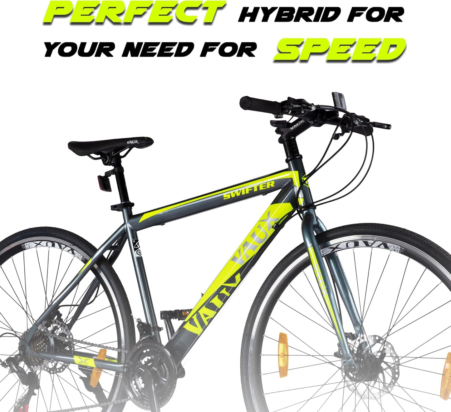 VAUX Swifter Hybrid Road Bike 700C - Grey - Marah Kids