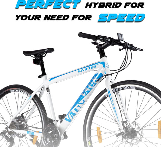 VAUX Swifter Hybrid Road Bike 700C - White - Marah Kids