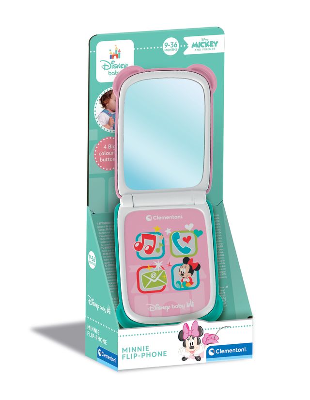 Disney Baby Minnie Flip Phone Battery Operated