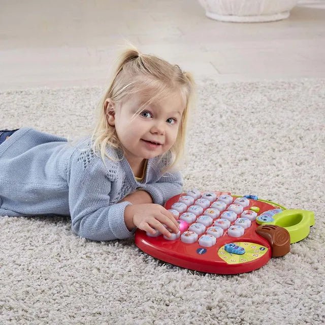 VTech - ABC Learning Apple | Excellent Toddler Toy for Kids 2+ Years, Toddler Tablet with A - to - Z Alphabet and Time | 8 Learning Modes, Multiple Tunes | Red - Marah Kids