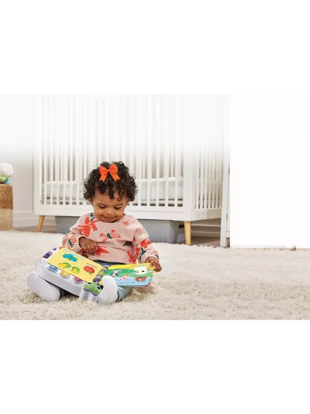 Vtech - Learn & Discovery Baby Book - Multicolour | Travel Book, easy - to - turn, wipe - clean pages & 3 play modes | suitable ages 6 m + up - Marah Kids