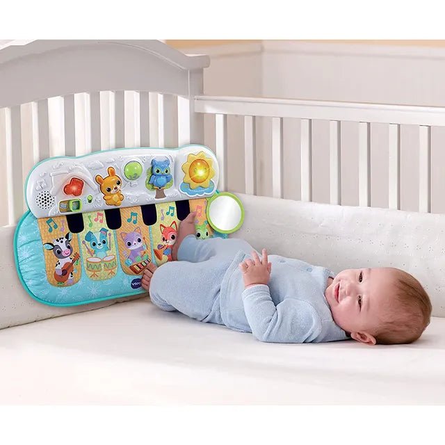 VTech – Lil’ Critters Play & Dream Musical Piano | Baby Musical Toy Mat with Sounds for Boys & Girls | Soothing & Playful Music - Multicolor - Marah Kids
