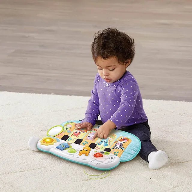 VTech – Lil’ Critters Play & Dream Musical Piano | Baby Musical Toy Mat with Sounds for Boys & Girls | Soothing & Playful Music - Multicolor - Marah Kids