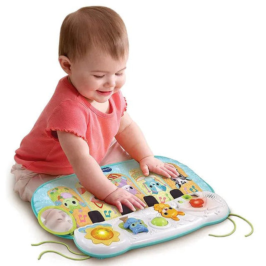 VTech – Lil’ Critters Play & Dream Musical Piano | Baby Musical Toy Mat with Sounds for Boys & Girls | Soothing & Playful Music - Multicolor - Marah Kids