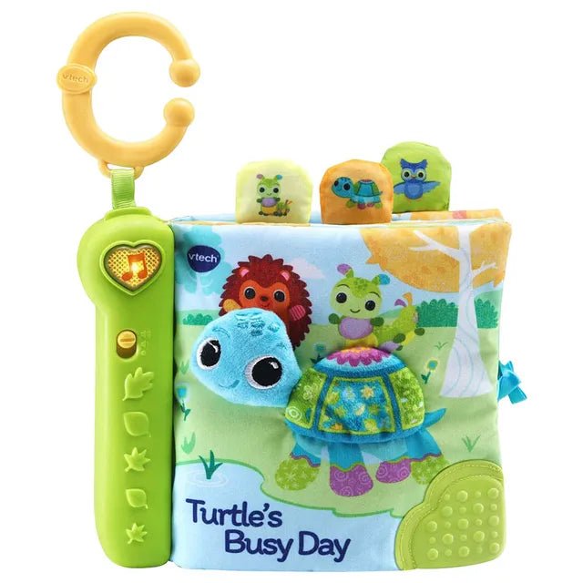 Vtech Turtle's Busy Day Soft Book, Green - Marah Kids