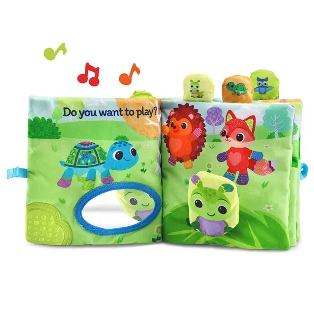 Vtech Turtle's Busy Day Soft Book, Green - Marah Kids