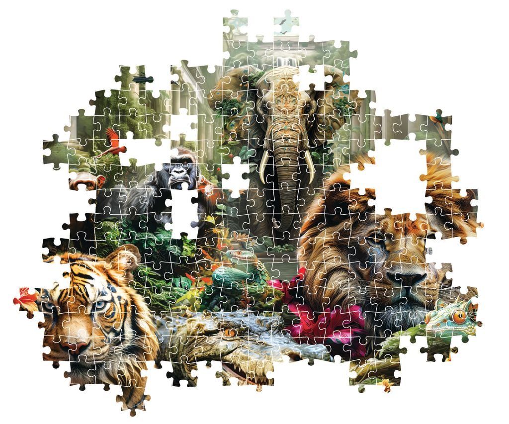 Clementoni Puzzle HQC Mystic Jungle+Poster 1000 - pieces - Marah Kids