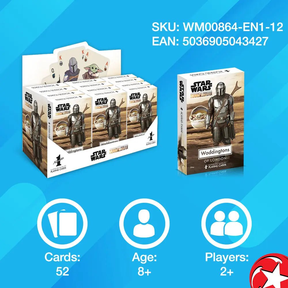 WADDI LICENSE MADALORIAN PCARDS ENG UK12 - Marah Kids