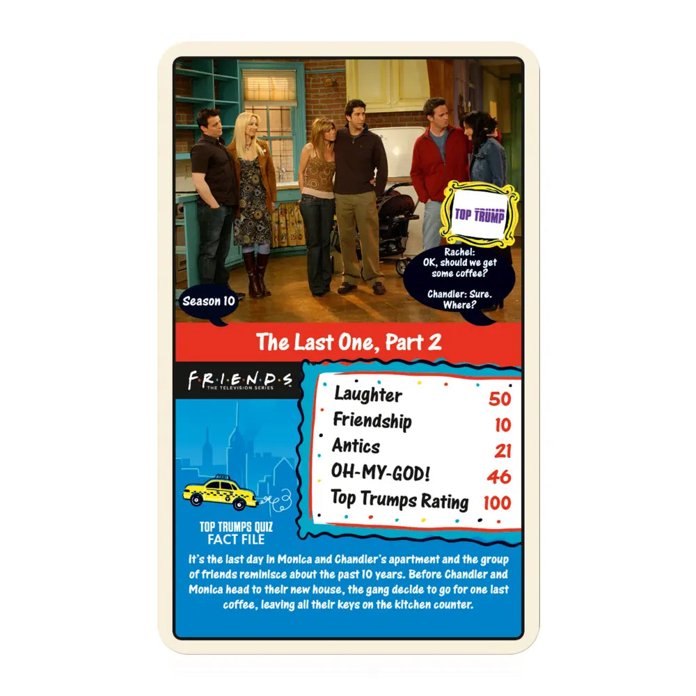Wmoves - Toptrumps Friends Tv Series Ltd Edition