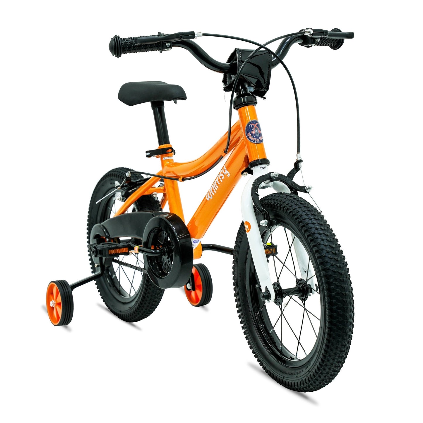 Whimsy Wheels Classic 14" Kids Bike - Orange - Marah Kids