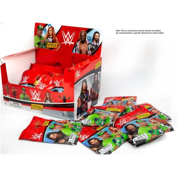 WWE - 3D Figural Keychains In Foil Bag, 24 Pcs In Cdu. - Marah Kids