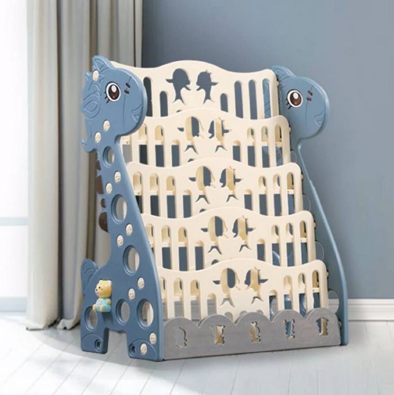 Lovely Baby - Giraffe Bookshelf - Blue - Marah Kids