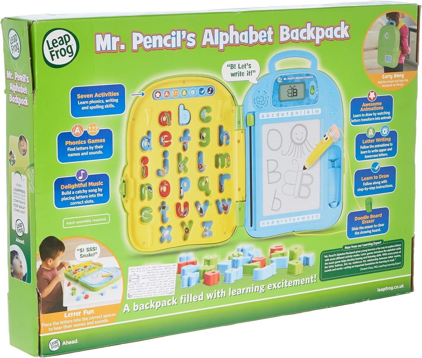 Leapfrog Mr. Pencil'S Alphabet Backpack - 80-603403 - Marah Kids