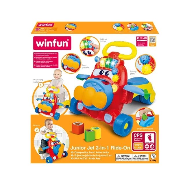 Winfun - Junior Jet 2 - in - 1 Ride - On - Marah Kids