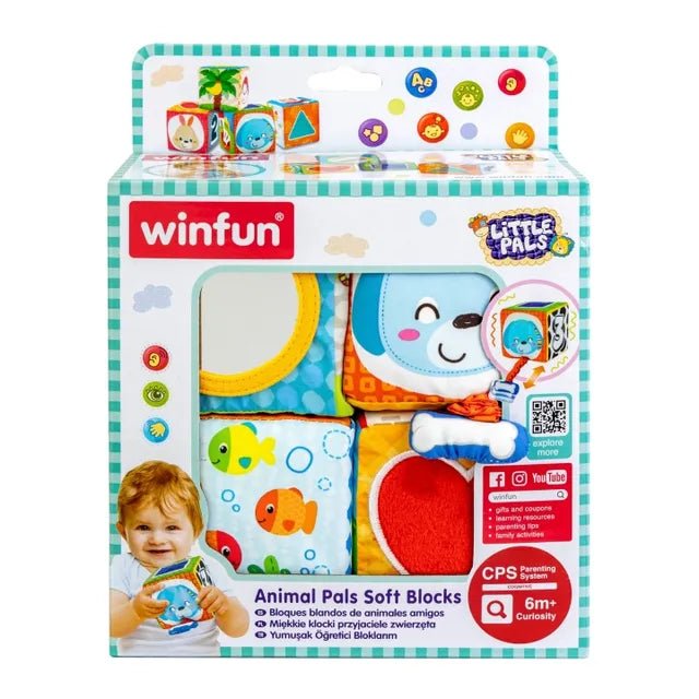 Winfun - Animal Pals Soft Blocks - Marah Kids